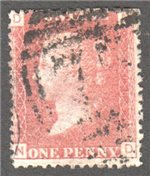 Great Britain Scott 33 Used Plate 118 - ND